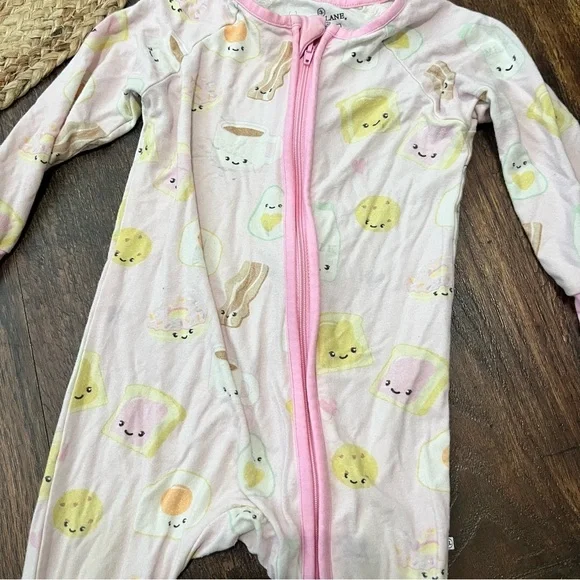 Caden Lane Breakfast In Bed Zippy Pajamas size 6-12 Months - Picture 2 of 4